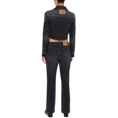 THE STRETCH DENIM BIKER JACKET